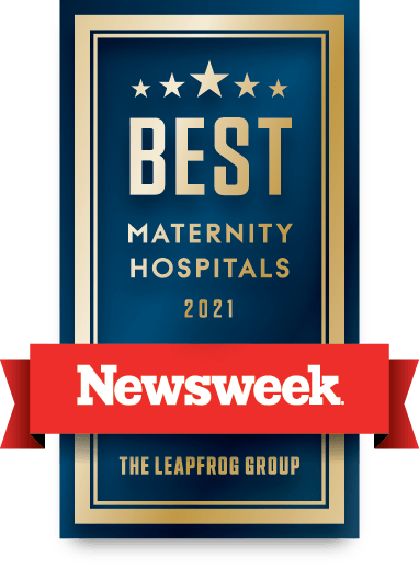Newsweek's Maternity Hospitals 2021 badge
